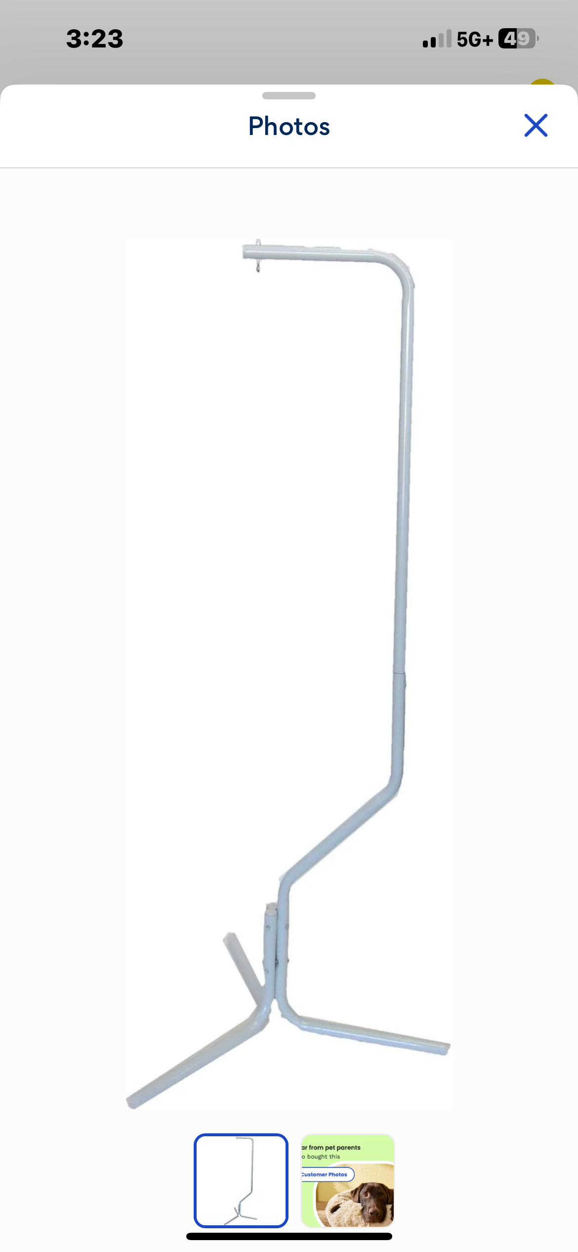 YML Bird Cage Tripod Hanging Stand, White